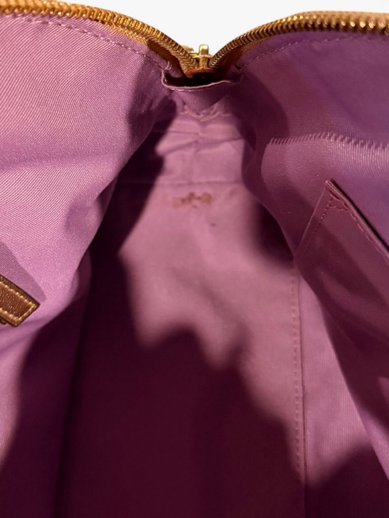 Authentic COACH Vintage Y2K 2009 Metallic Gold Patchwork Satchel Handbag F14007 - Picture 14 of 16